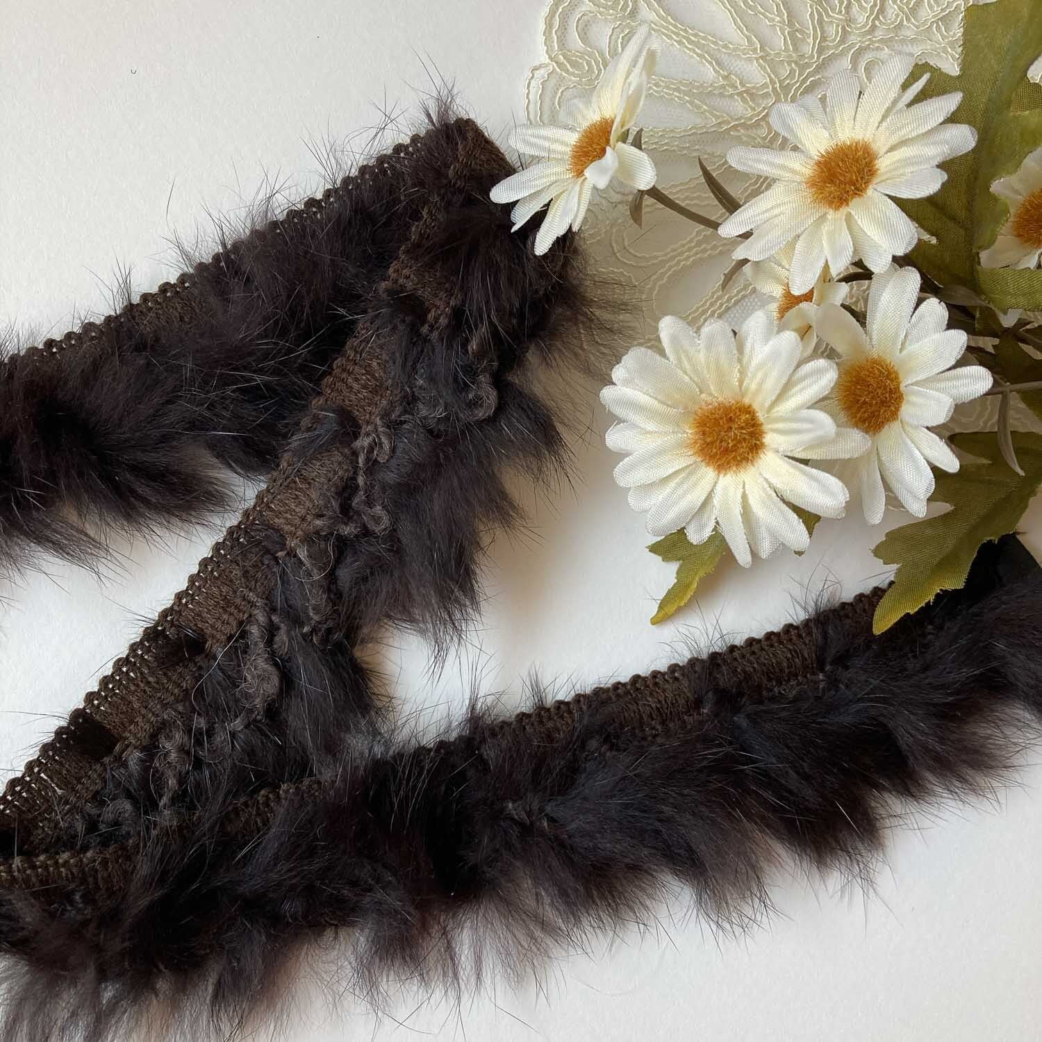 ふわふわファーリボン(50cm〜)