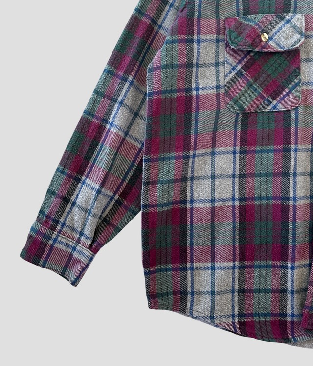 -FIVE BROTHER- Vintage 90s L Flannel Check Shirt