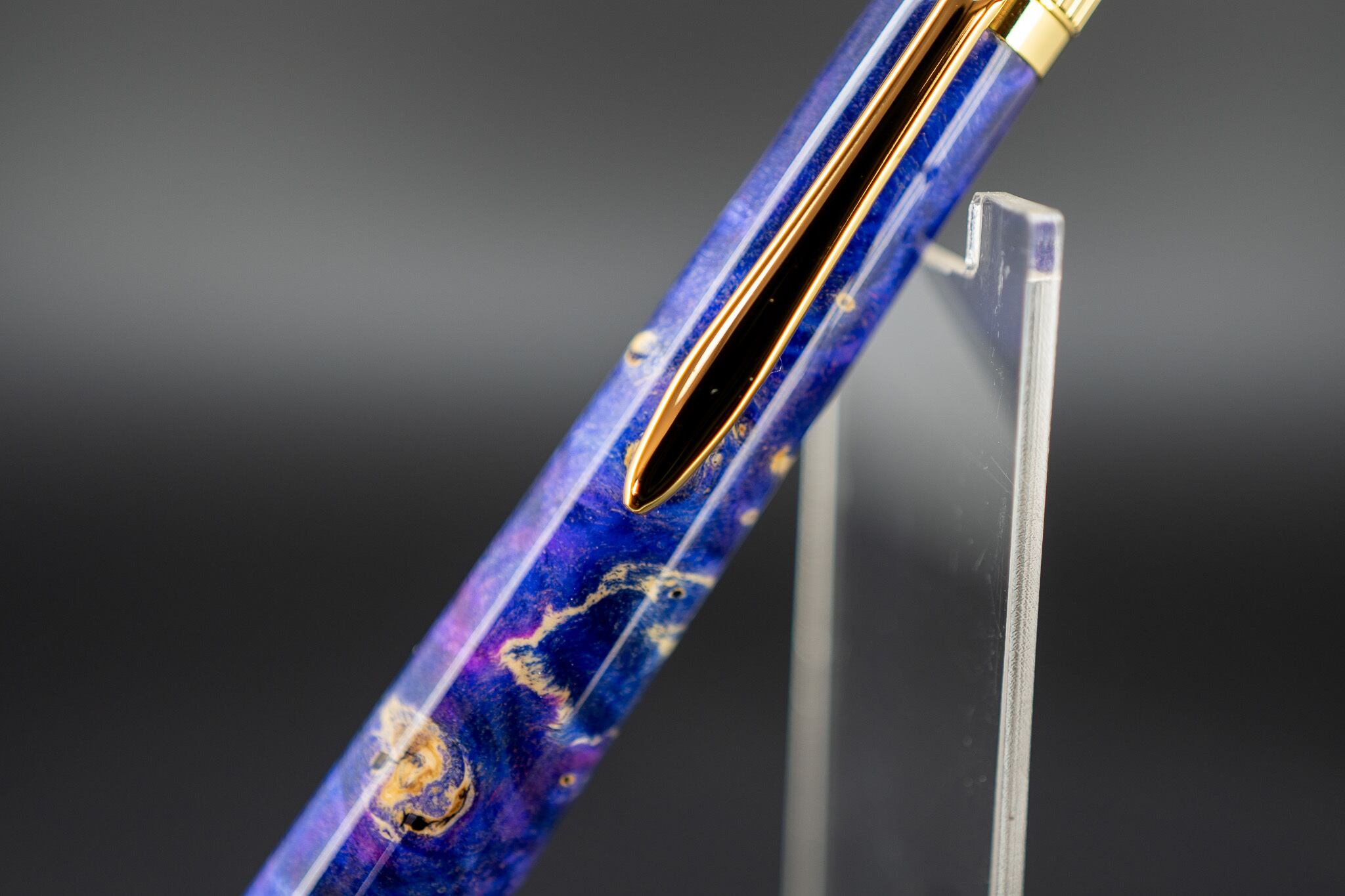 【カナダの象徴】 ハードメープル 瘤杢 スタビライズドウッド gold BP