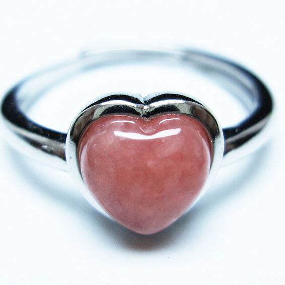 インカローズ リング ハート 指輪 フリーサイズ 15号 一点物 [M便 1/20] 115-6671