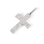 クロス ダイヤモンド ネックレストップ pt900 / 1.000ct