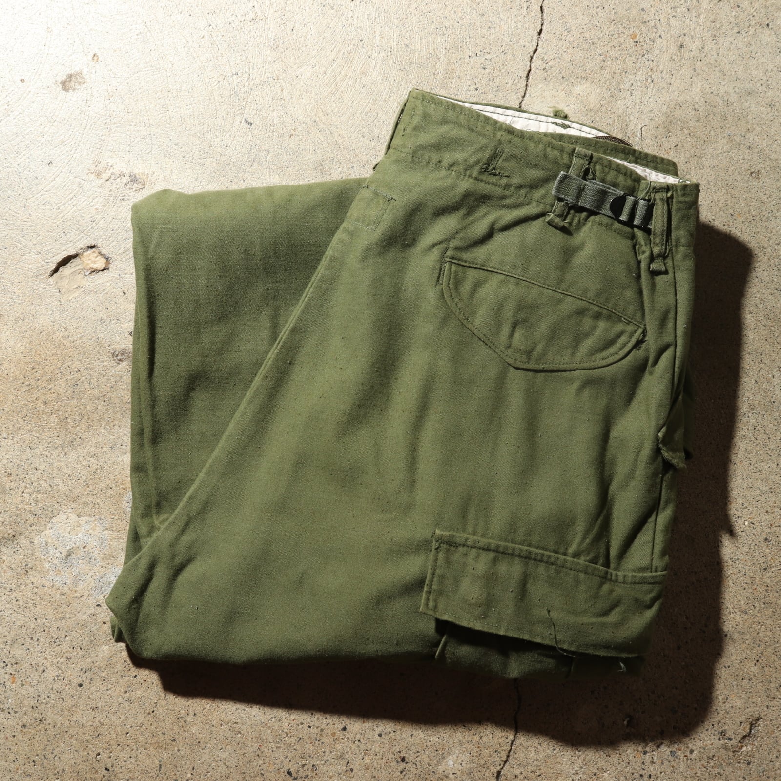 美品 M-65 M-S 74年 レーヨン混 カーゴパンツ 米軍実物 medium short