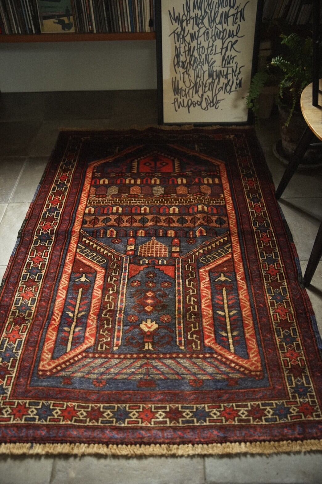 Baluch rug※こちらは専用ページです 1000-Vintage Baluch rug | 手織りのヴィンテージラグ専門店 | Bahr