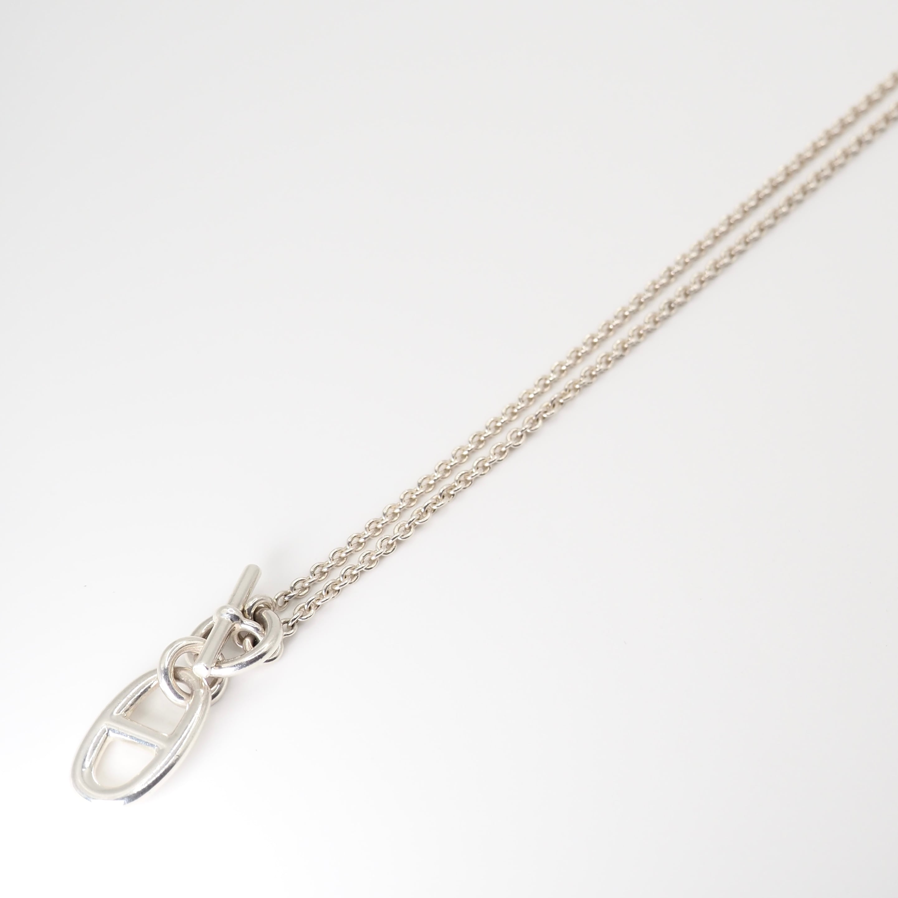 HERMES シェーヌダンクルアミュレット ネックレス シルバー925