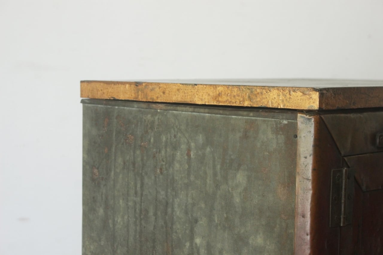 レトロ ヴィンテージ 昭和初期 氷冷蔵庫 台所収納 古道具 ディスプレイ