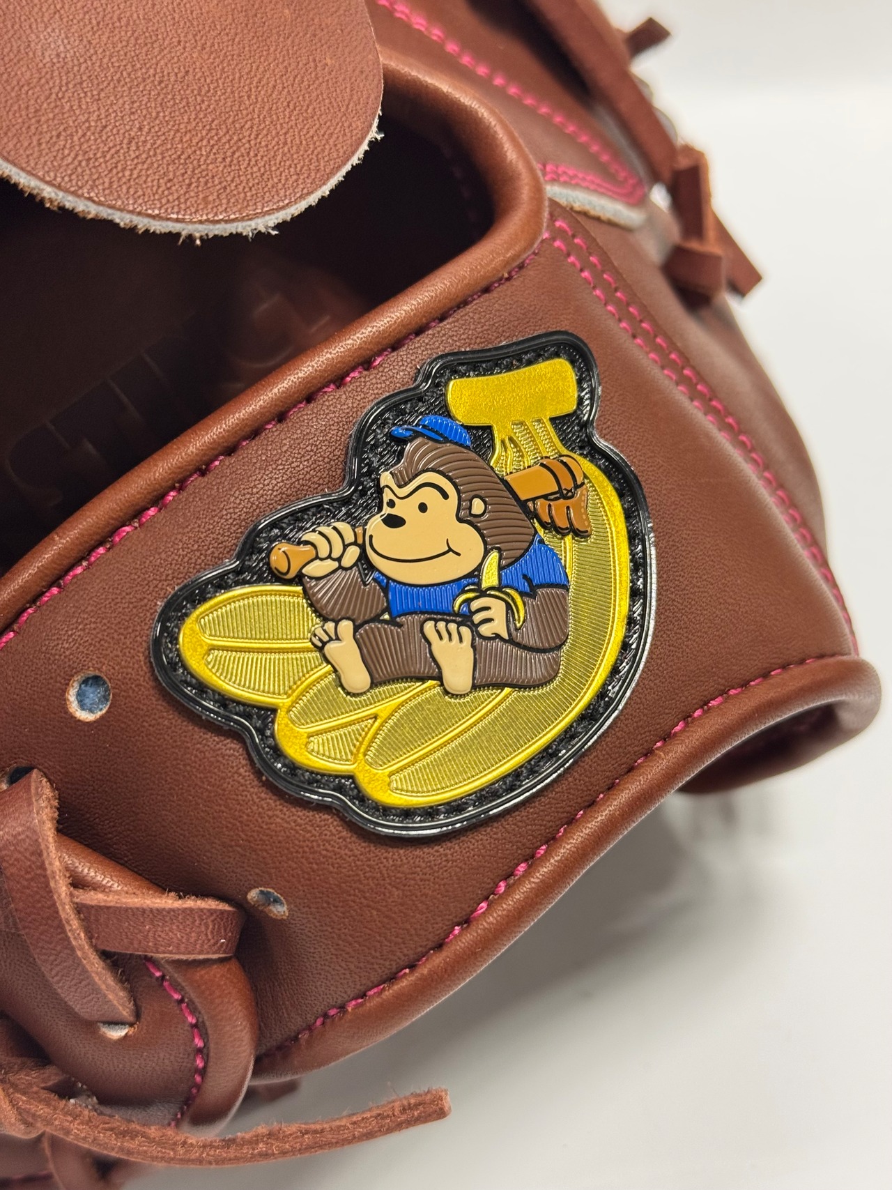 ごりら印の野球道具　限定硬式グラブ　高校野球対応　OBKｰ20型　右投げ用　チョコレート×チョコレート・画像8