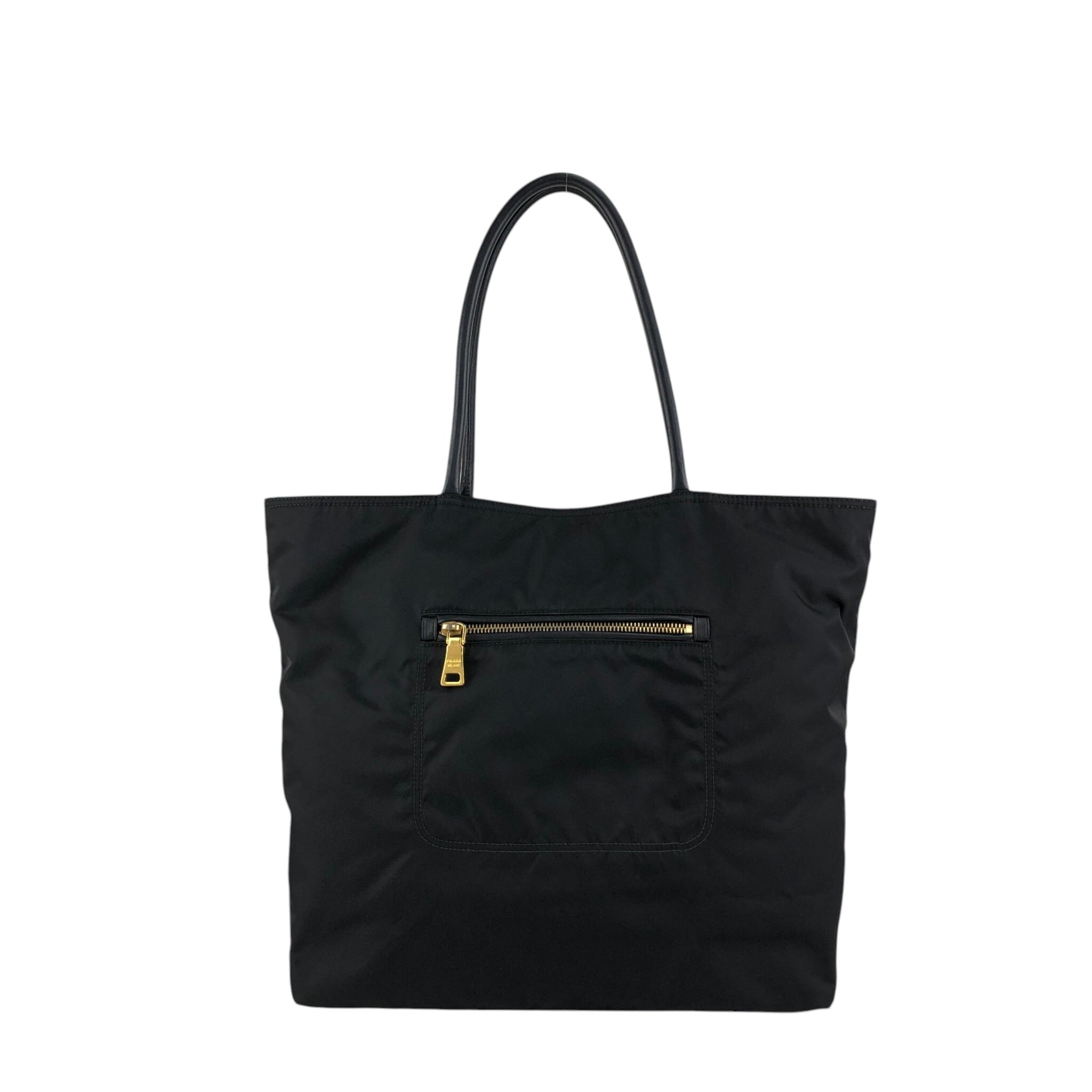 PRADA プラダ トートバッグ ブラック トライアングルロゴ ナイロン PRADA プラダ トートバッグ ブラック トライアングルロゴ ナイロン