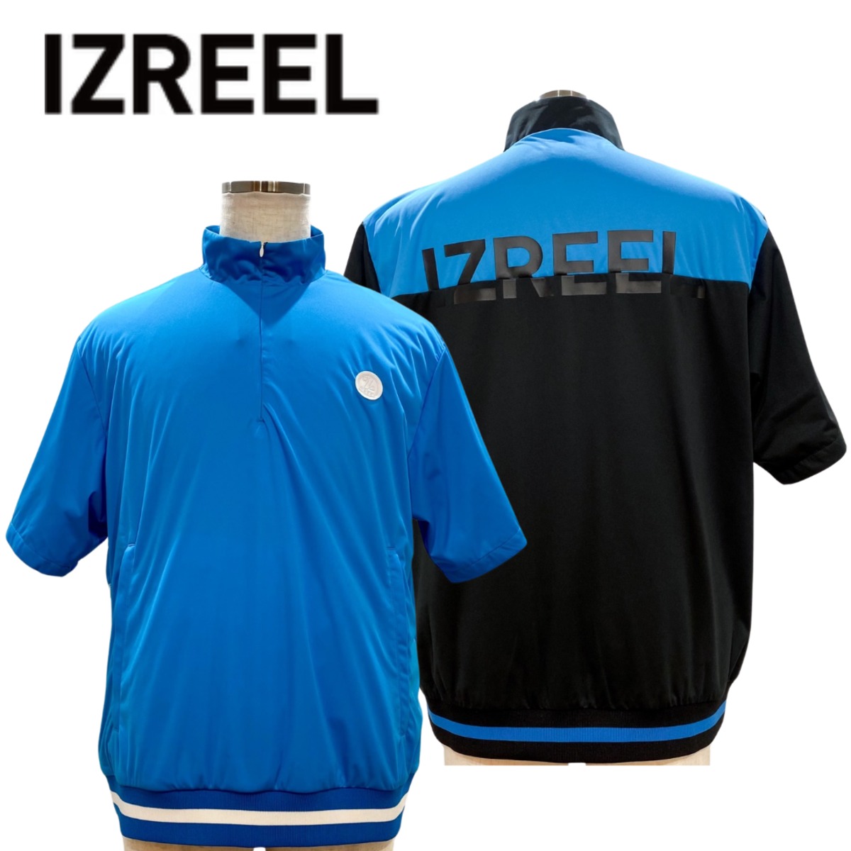 2024SS 【メンズ】 IZREEL イズリール 半袖ウインドPO レインウェア