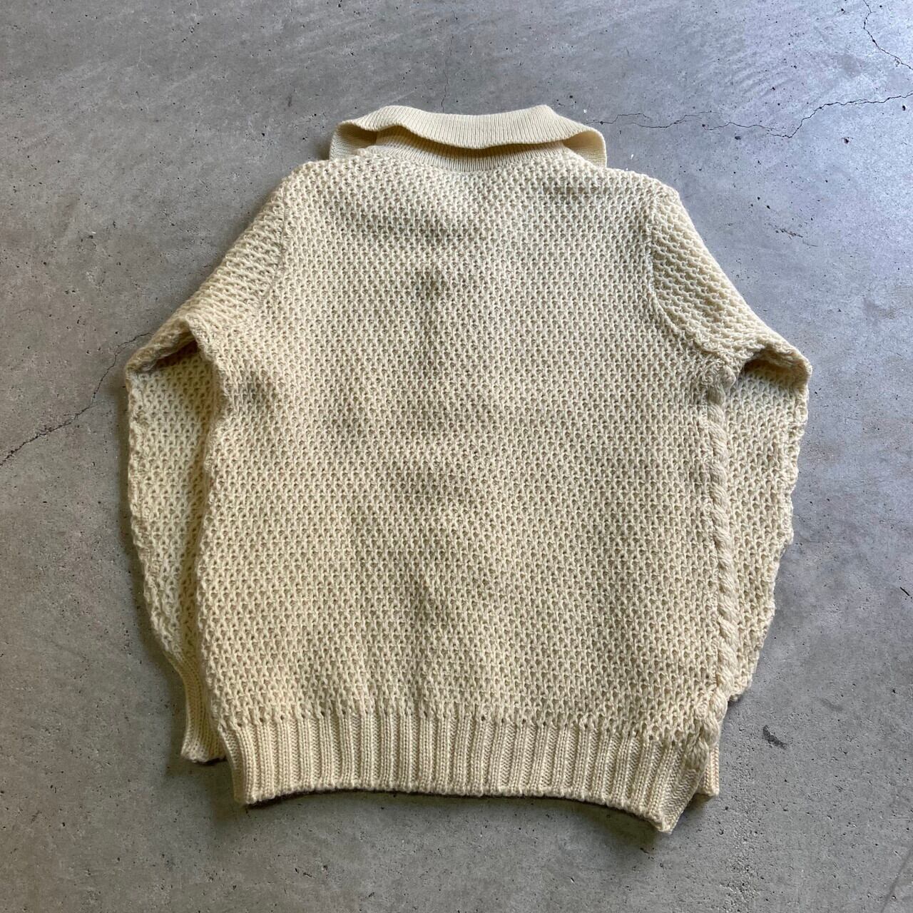 イギリス製 Moffat Woollensフィッシャーマン アランニット イギリス製 Moffat Woollensフィッシャーマン アランニット