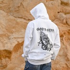 GOD'S GIFT ZIP HOODIE【White】