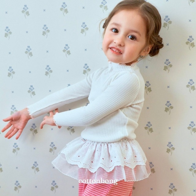 《予約》送料無料【cottonbong】Lily Lace Skirt