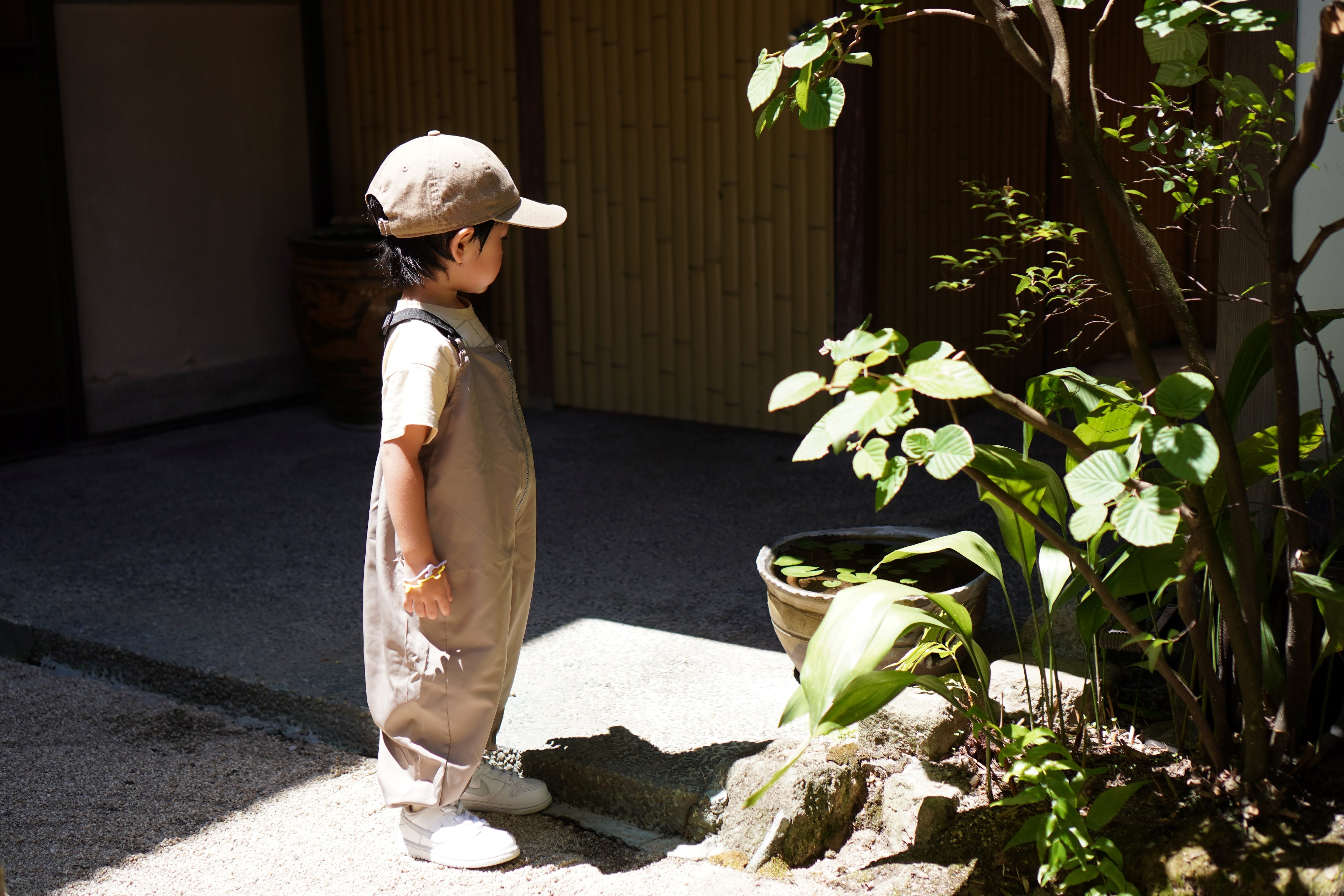 PLAYWEAR Overall ＆Purse (Color: Beige) | poteco.