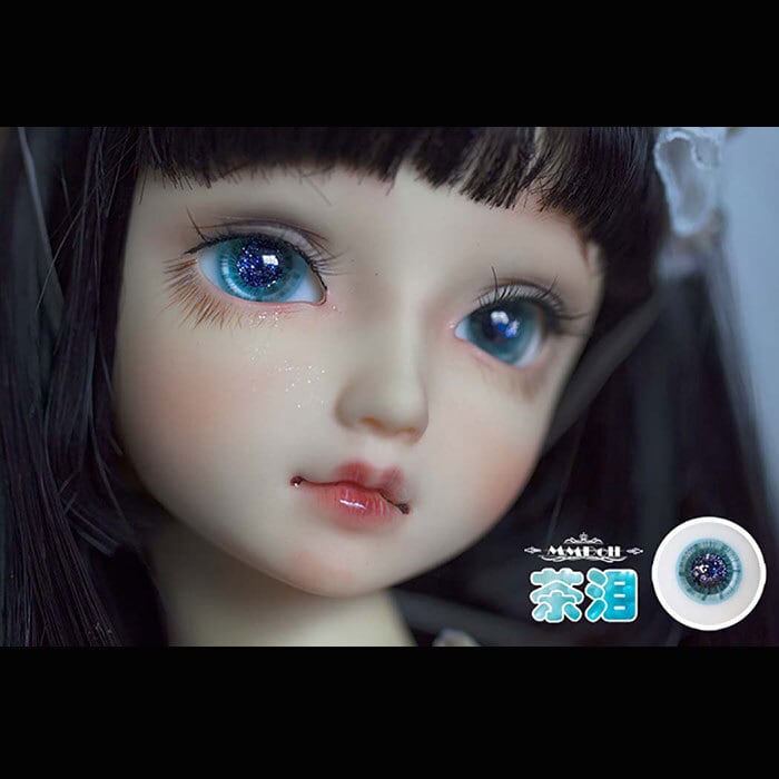 BJDドール用グラスアイ ⭐️キラキラ eye ブルー blue 10/12/14/16/18ｍｍサイズ人形用 DM 球体関節人形用  BTGARDEN