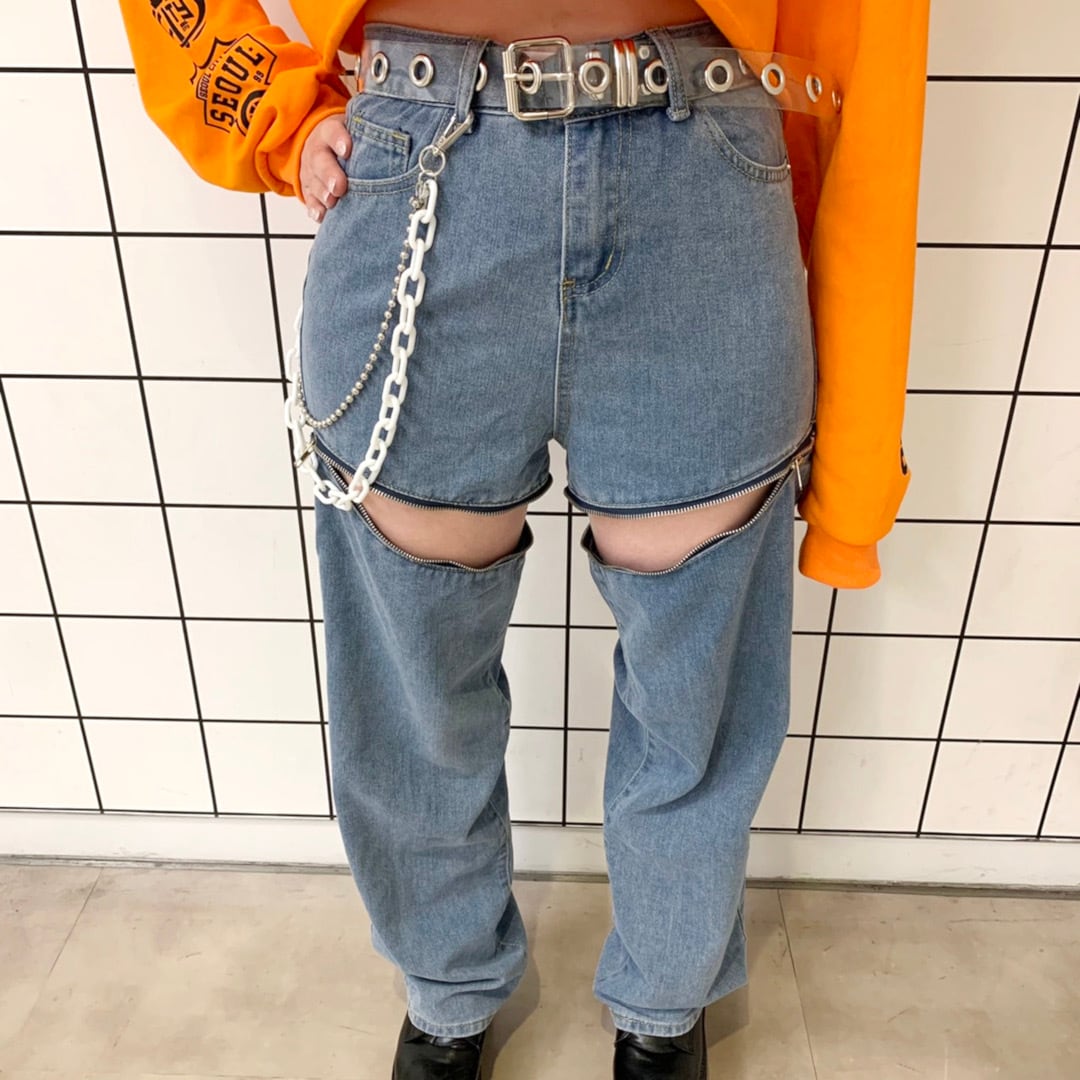 サイハイZIPデニムパンツ VOLCANAPHRODITE