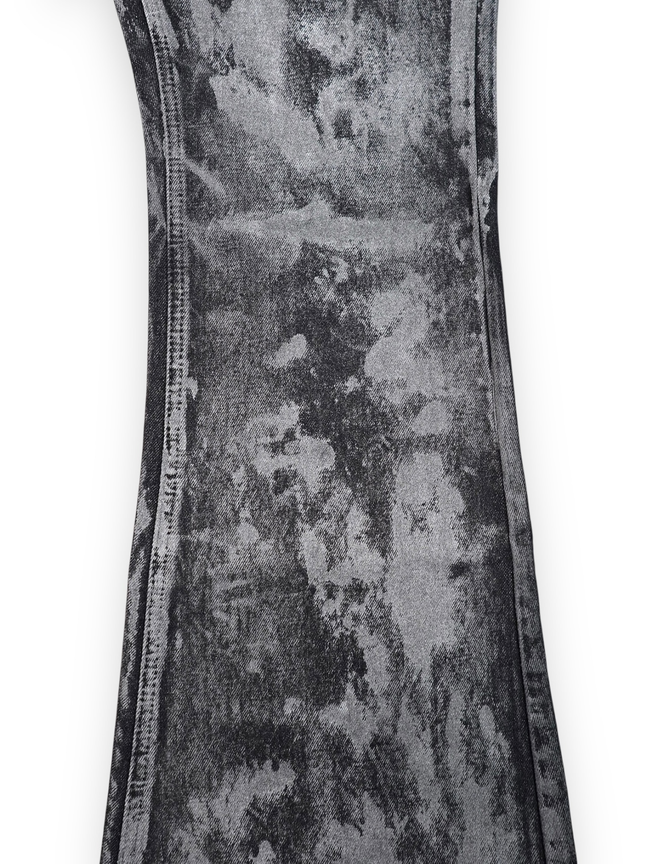 【PLANET STUDIO】Silver Coating Flare Denim Pants