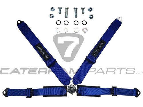 7PRO-4/BLUE シートベルト、4点式、クイックリリース、右 (運転席側)、色 : ブルー