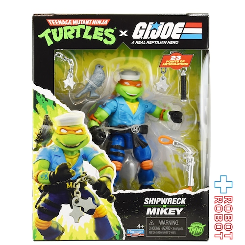 プレイメイツ ティーンエイジ・ミュータント・ニンジャ・タートルズ TMNT x G.I.ジョー ミケランジェロ as シップレック アクションフィギュア 未開封