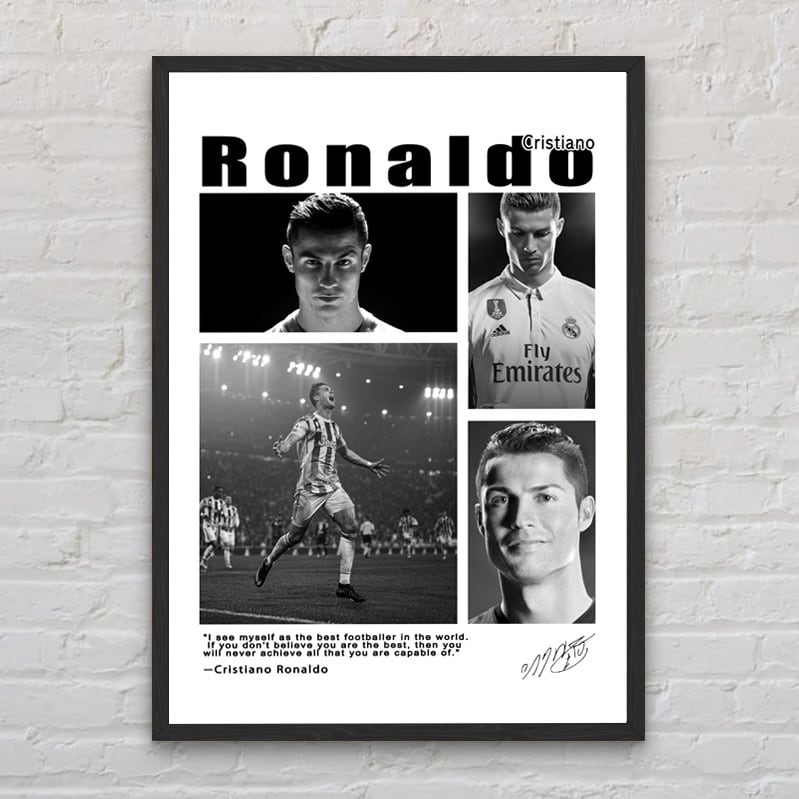 5-クリスティアーノ・ロナウド A4 アートポスター CR7 サッカー