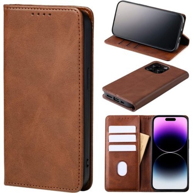 iPhone 14 Pro ケース 手帳型 シンプルかつ軽量のPUスムースレザー採用 iPhone14 pro ケース 手帳型 対応機種: iPhone 14 pro ケース スマホケース 携帯ケース iphoneケース スタンド機能 収納ポケット 保護 手帳型 スマホカバー アイフォンケース 軽量 耐衝撃 OTHERSiDE tapu002-362 ダークブラウン 1955