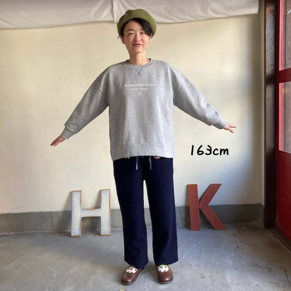極美品✨20ss ドロールドムッシュ バイカラー トレーナー 裏起毛ロゴ 
