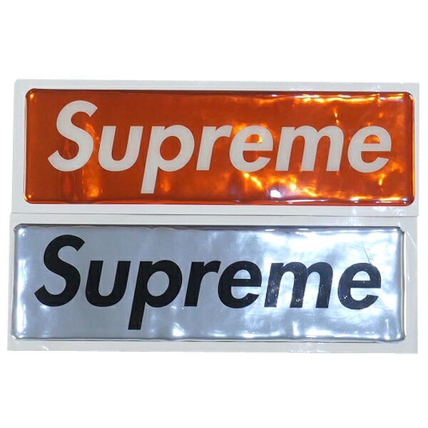 Supreme Raised Plastic Box Logo ステッカー