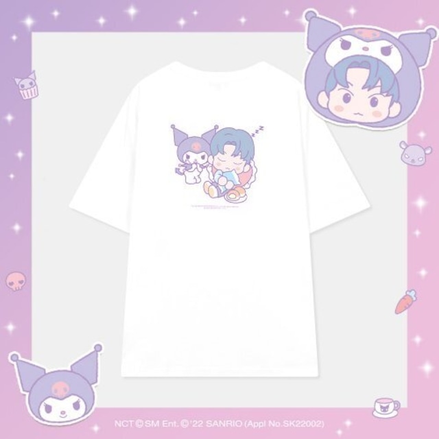 [SPAO][NCT x SANRIO] 도영 DOYOUNG T-SHIRT (WHITE) 正規品 韓国ブランド 韓国通販 韓国代行 韓国ファッション Tシャツ