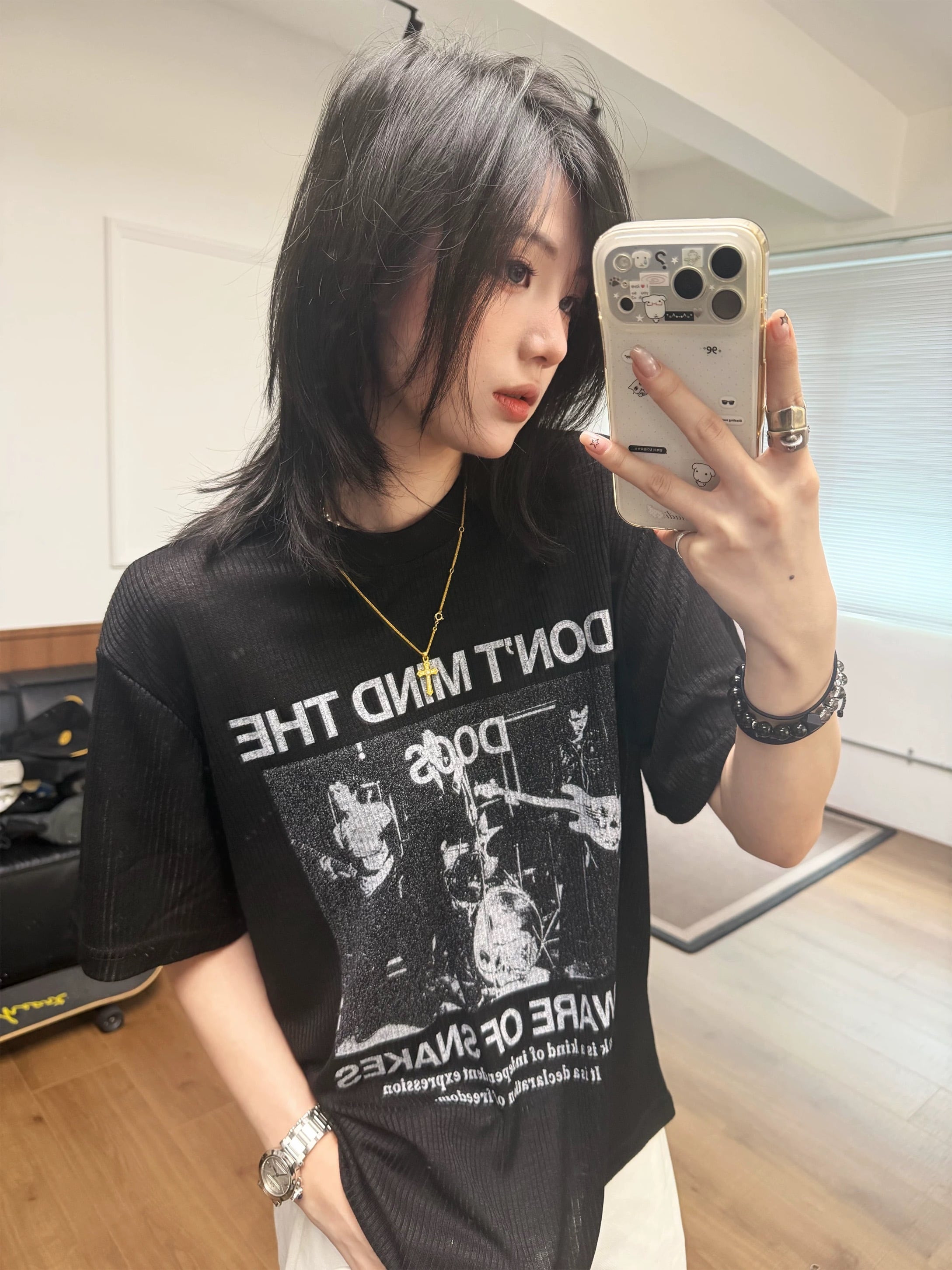 パンクフォトリブTシャツ / Punk Photo Rib T-Shirt