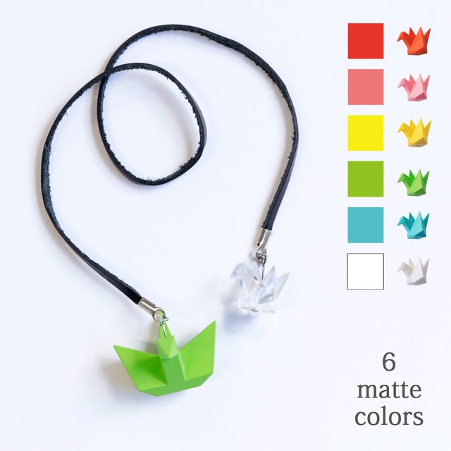 折り鶴チャーム  マット ブックマーカー / Orizuru charm matte Bookmark