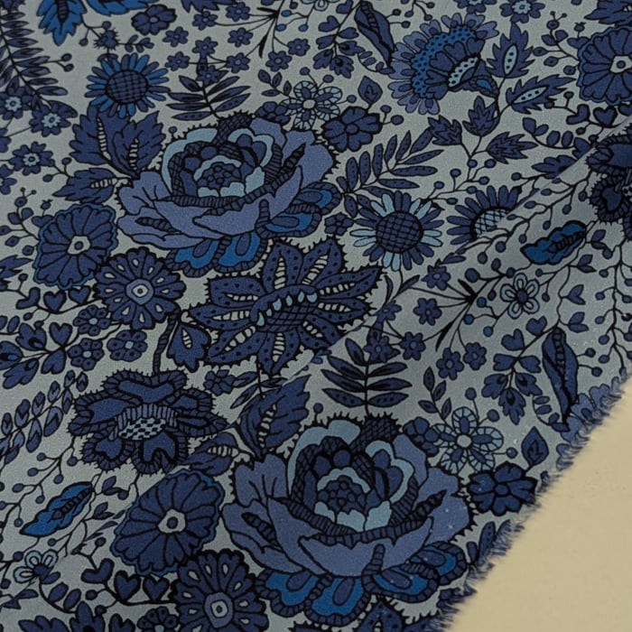 リバティ・ファブリックス タナローン Nottingham ノッティンガム ブルー 約108×50cm