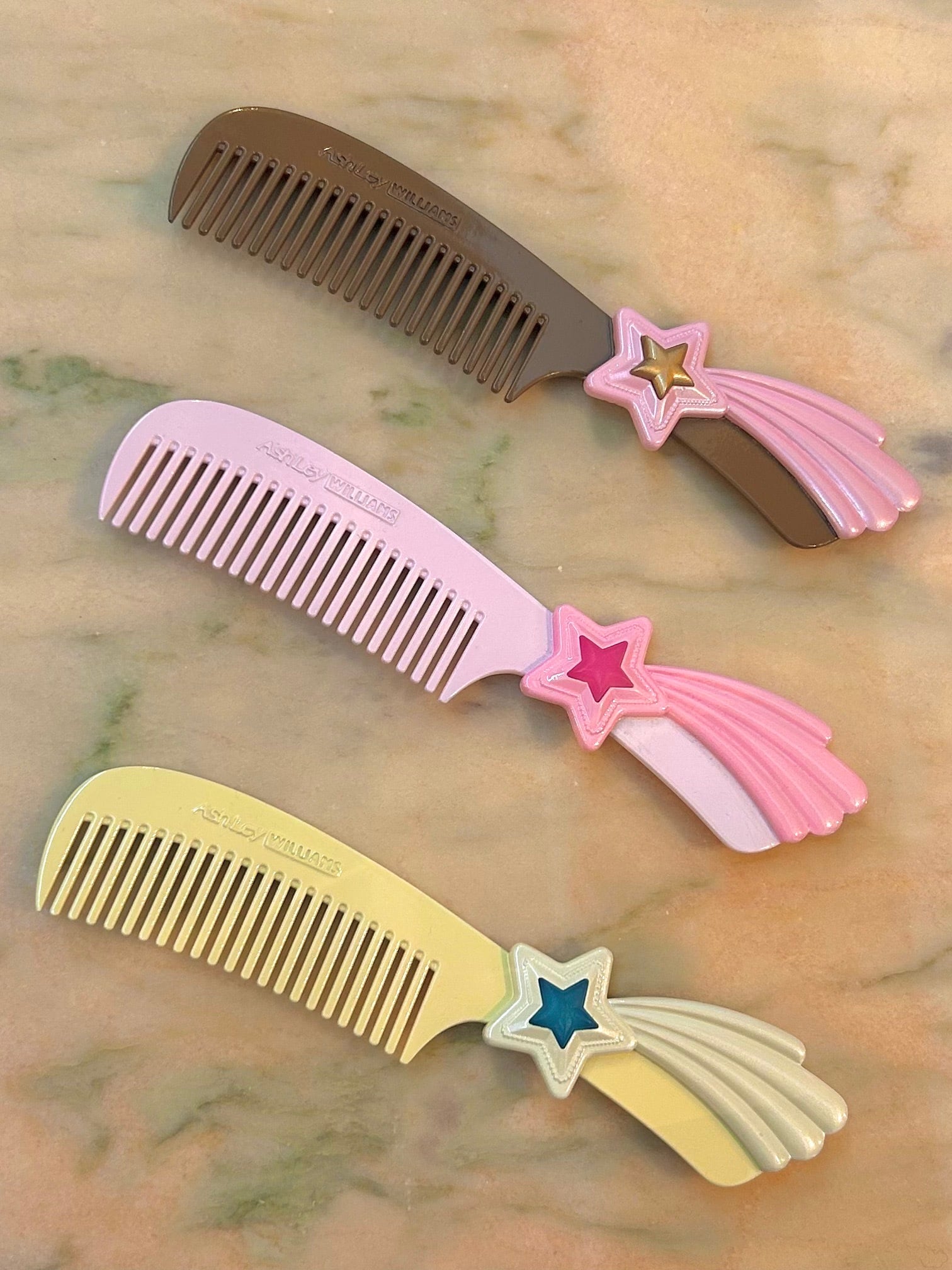 Ashley WILLIAMS shooting star comb brooch