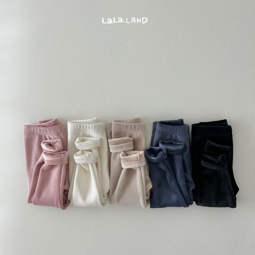 【予約・2023 winter】kids:mink rib leggings〔裏起毛ミンクリブレギンス〕 lalaland 【予約・2023 winter】kids:mink rib leggings〔裏起毛ミンクリブレギンス〕 lalaland