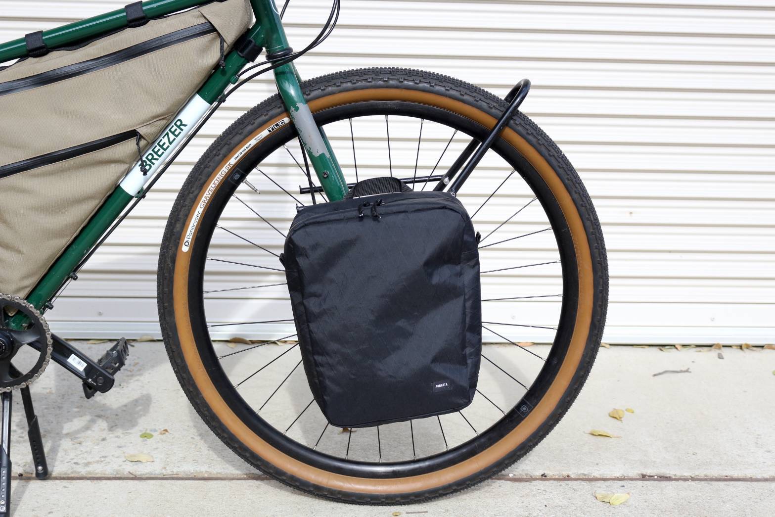 Zip Pannier Bag X-PAC Black | AGHARTA bike packing