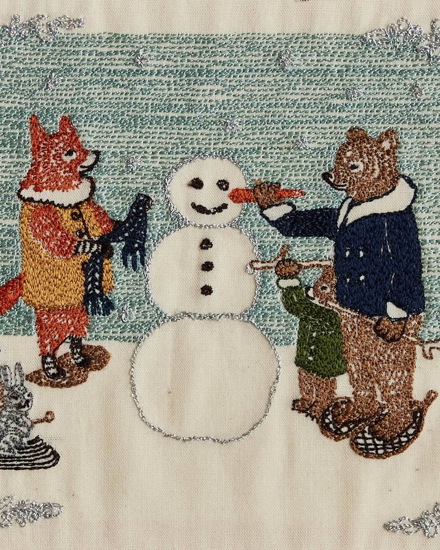 Coral & Tusk 刺繍カード Snowman