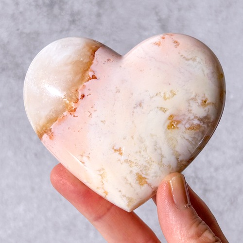 ピンクカーネリアン ハート ＊ Pink Carnelian ＊ 天然石