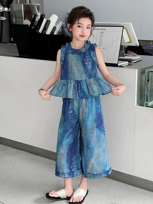 海のきらめきフリルセットアップ