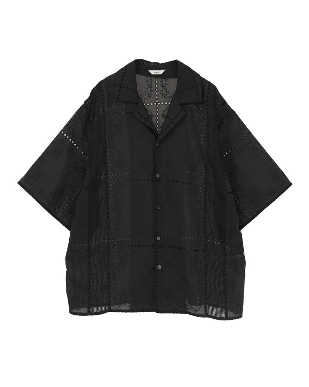 CLANE(クラネ) EMBROIDERY LACE BOX SHIRTS | サウスオレンジ｜メンズ