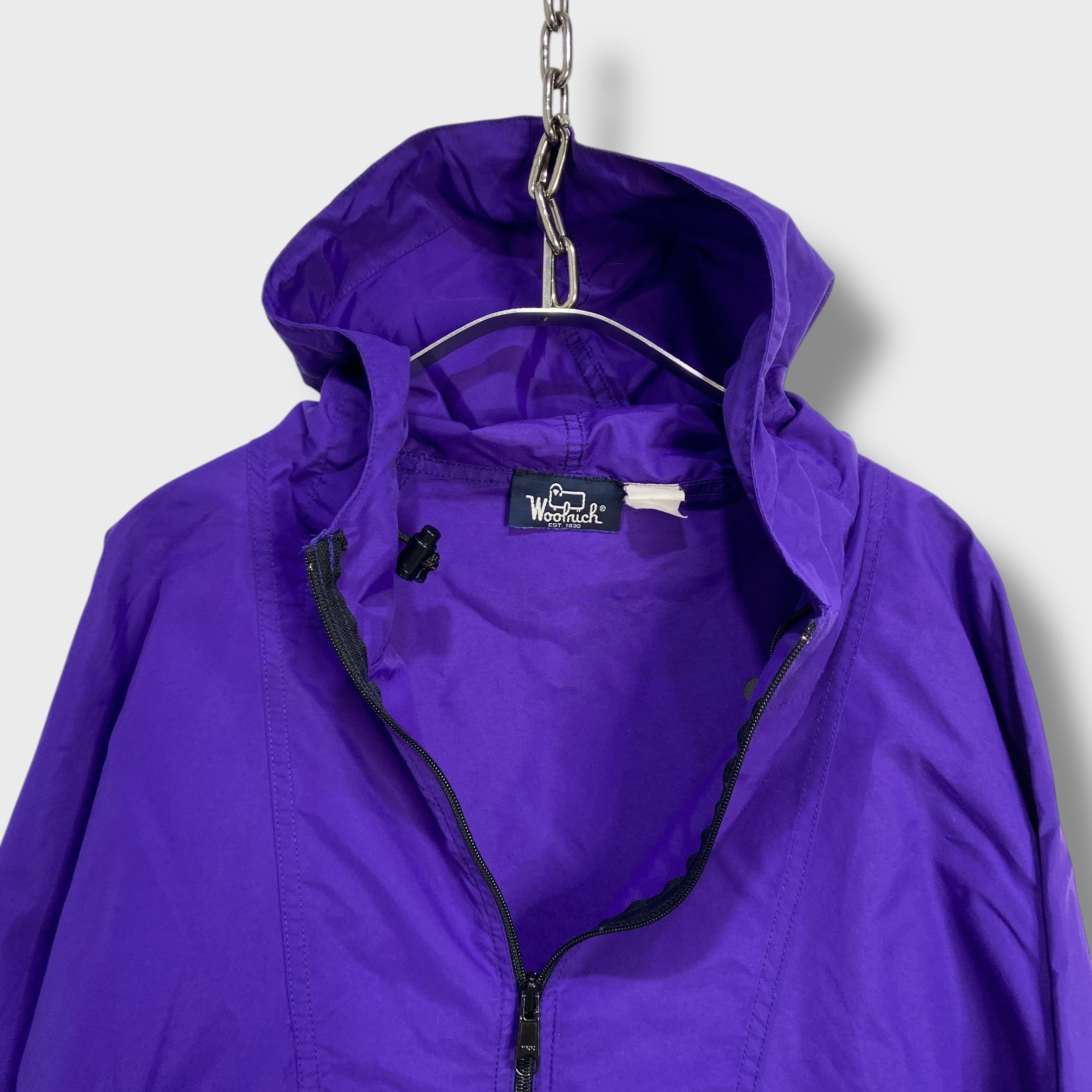 80s Woolrich ウールリッチ アノラックパーカー パープル M相当 | 古着