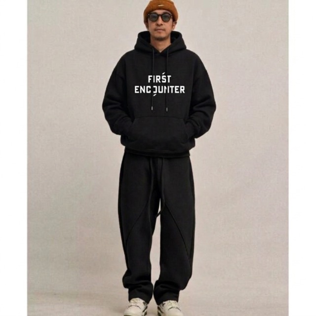 Front letter design hoodie C4614