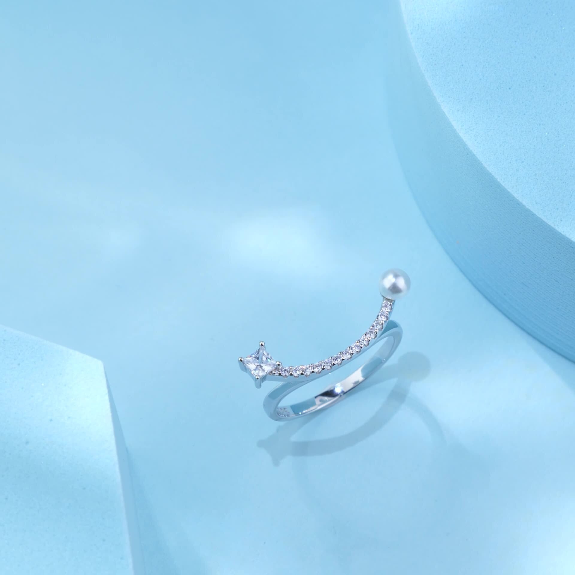 100% S925シルバーリング スマイル | H₂O シルバーアクセサリー