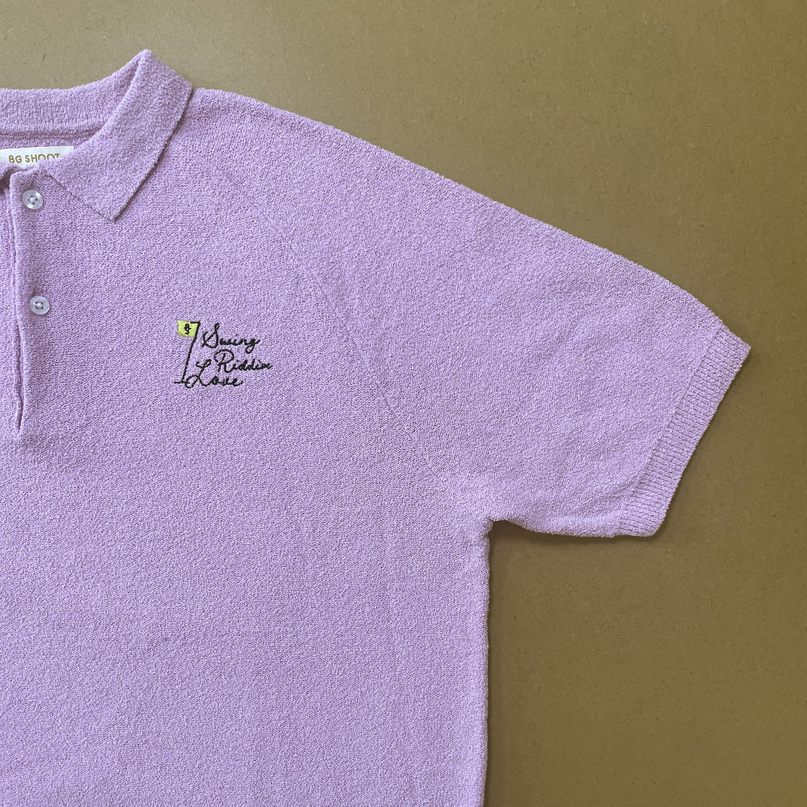 8G SHOOT 8gshoot パイル生地ニットポロシャツ　パープル SUPER SOFT PILE KNIT POLO SHIRT -PURPLE- | 8G SHOOT WEBSTORE