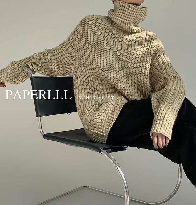 ざっくりタートルニット  AJ1079-8115