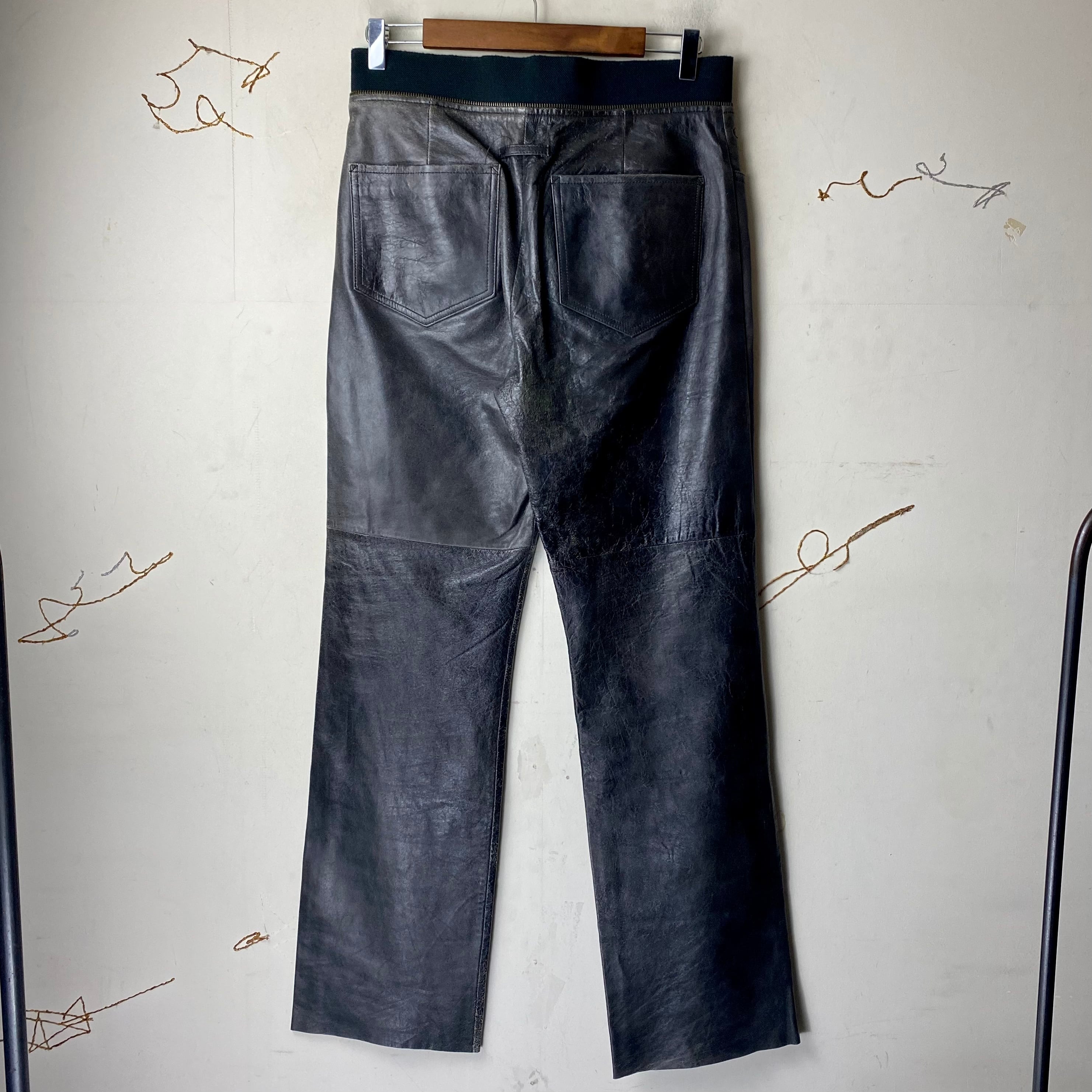 JEAN PAUL GAULTIER HOMME leather pants | NOIR ONLINE