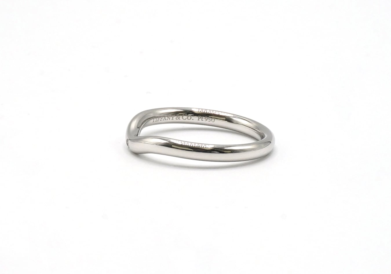 Tiffany & Co. プラチナリング ダイヤモンド付き TIFFANY&Co