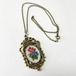 Vintage Petit Point Pendant Necklace