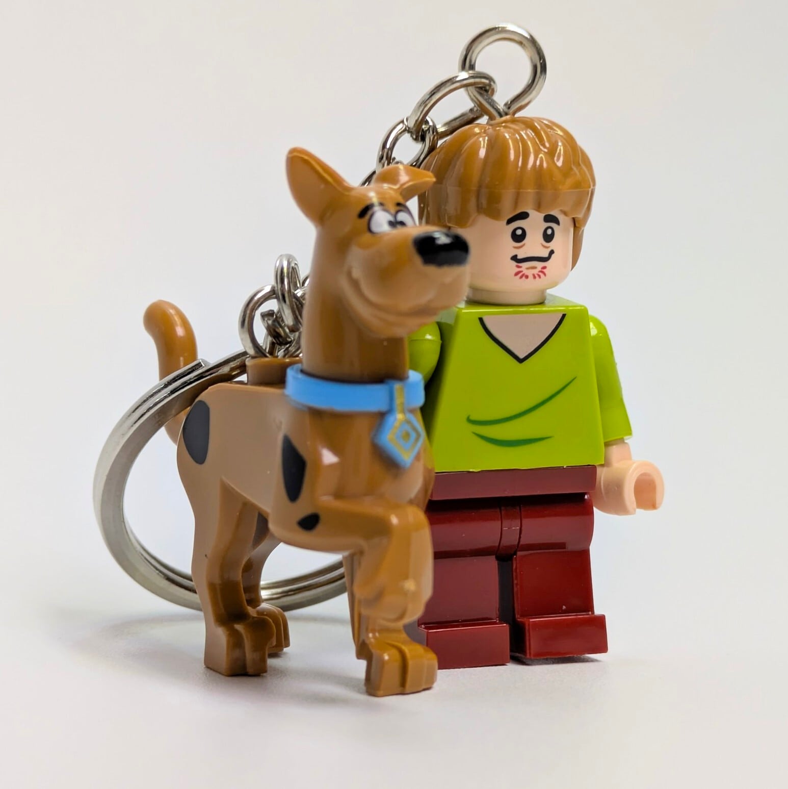 【ブロック フィギュア キーホルダー】 Scooby-Doo / スクービー ドゥー / スクービードゥー＆シャギー〚アメリカン雑貨 アメトイ〛
