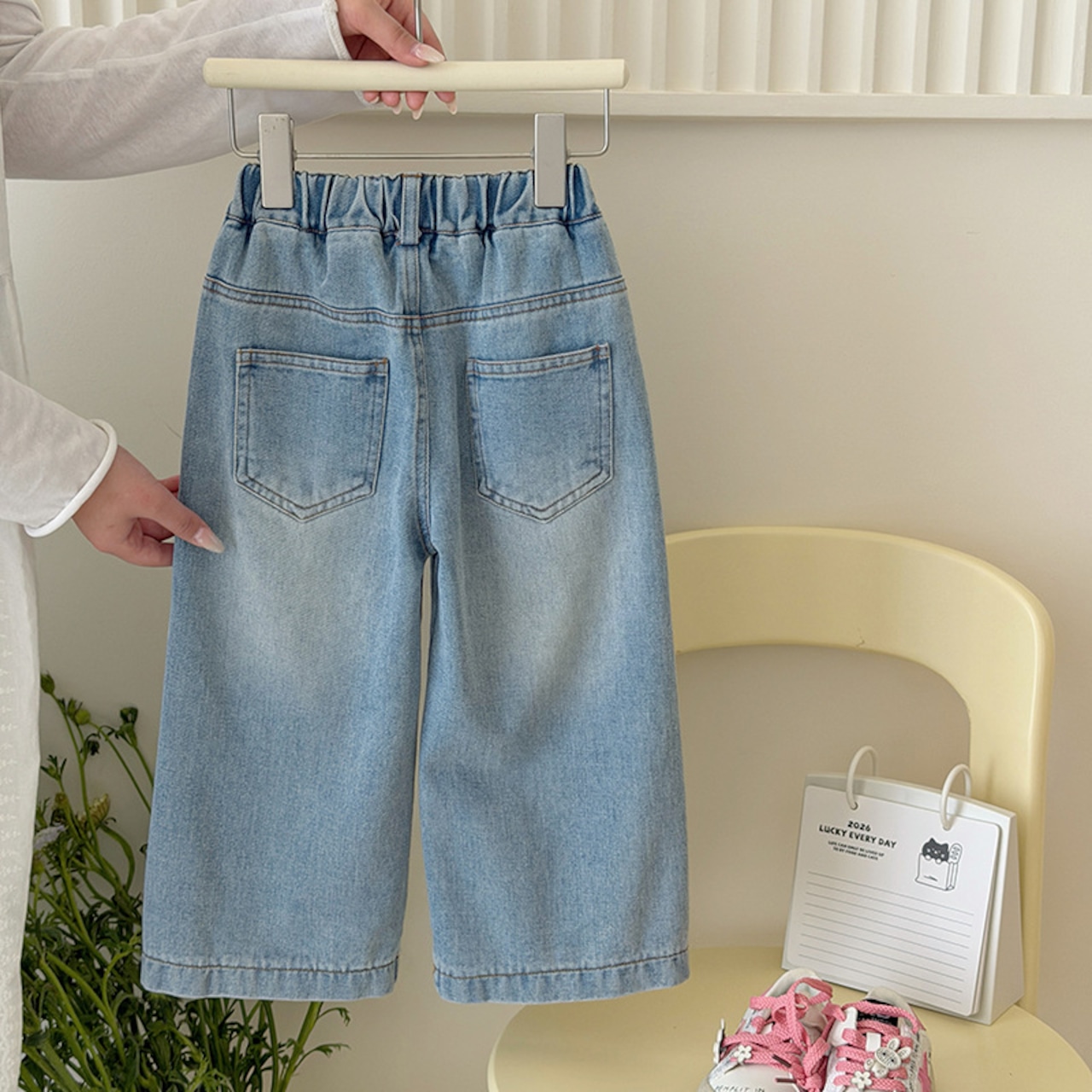 春ハート刺しゅうジンズ