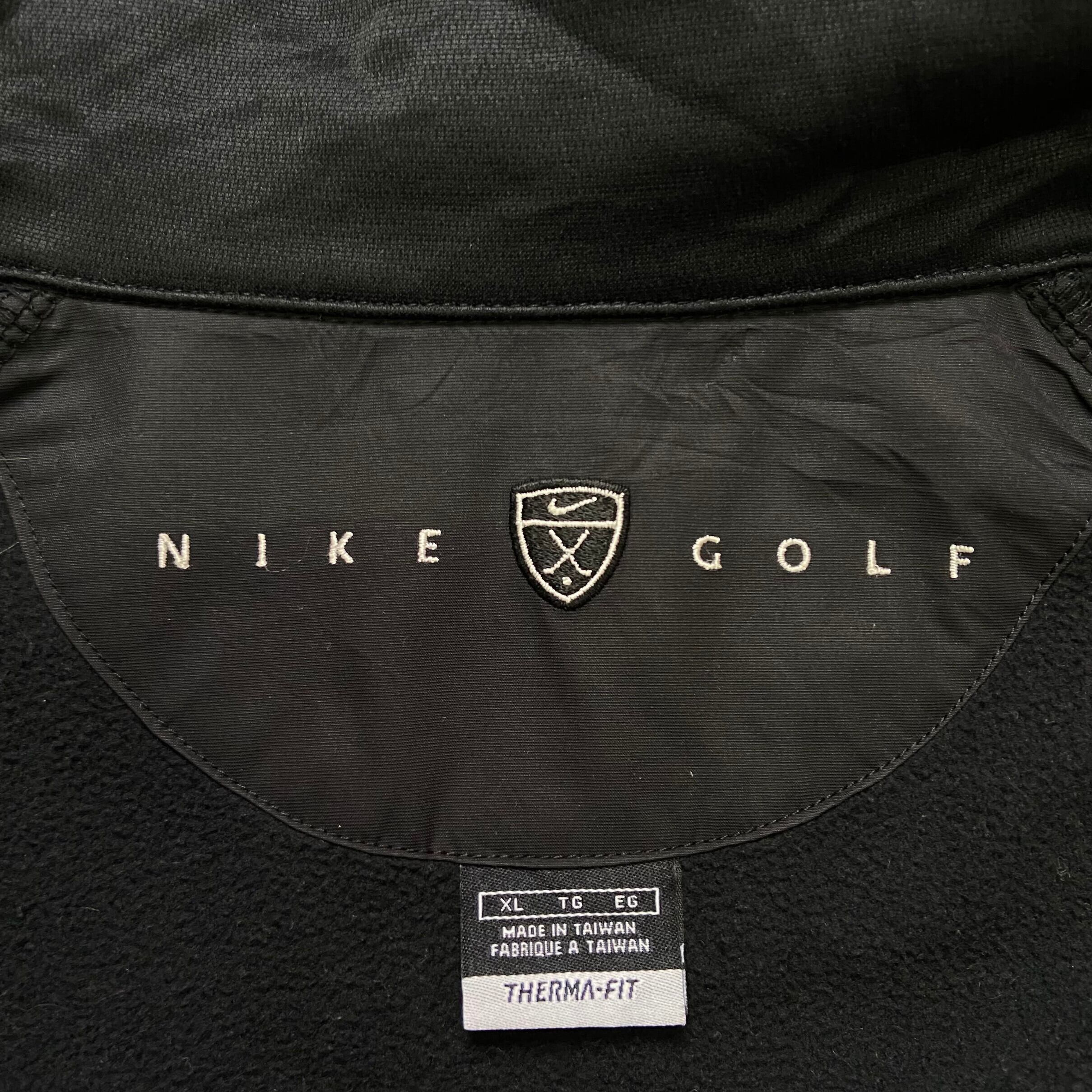 NIKE GOLF【美品】ジップアップジャケット L黒 グレー ゴルフウェア