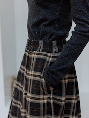 Bourgeon Vintage Check Tucked Skirt F0821