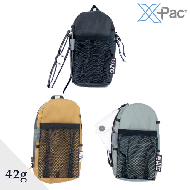 X-PAC製 登山用スマホポーチ（軽量/おしゃれ/ショルダー固定）