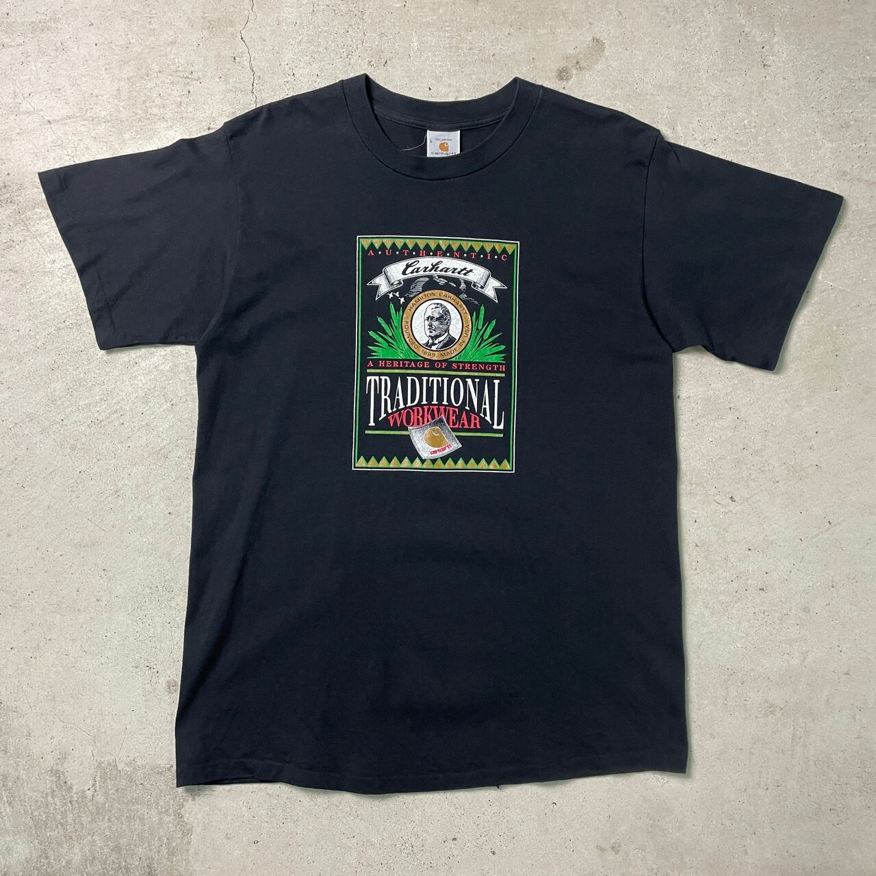 80年代 USA製 Carhartt カーハート レアデザイン HAMILTON CARHARTT 